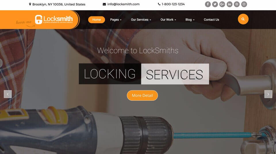Locksmith Company Website