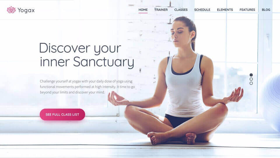 Yoga Studio Web Design